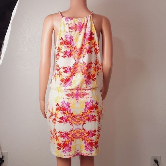 Bisou Bisou Mini multi colored Floral Dress - Size 4 - Picture 2 of 7